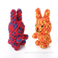 Cotton Rope Chew Toys Tight Animal Rabbit Shape